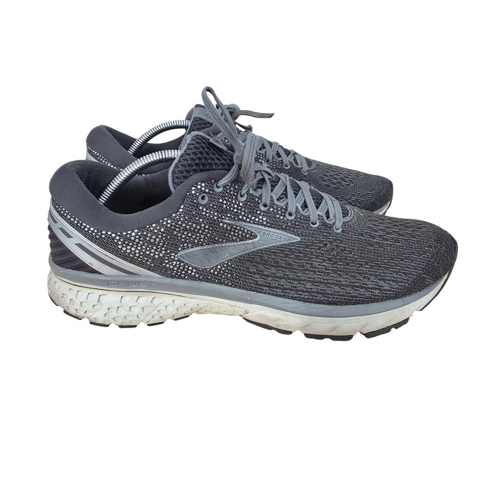Brooks Ghost 11 Running Shoes Men 12 D Ebony Gray Sneakers Trainers 1102881D003